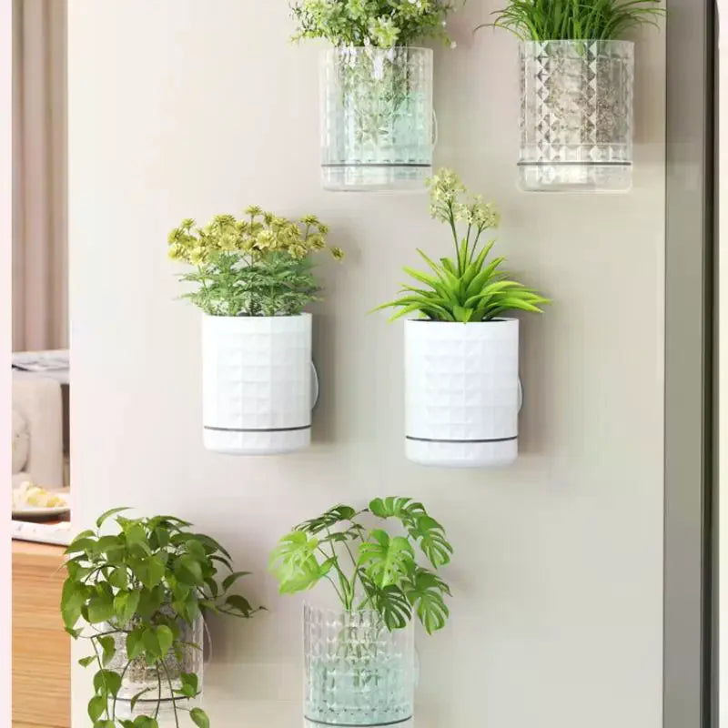 Hydroponic Wall Planter | Self-Adhesive Double Layer Hanging Vase