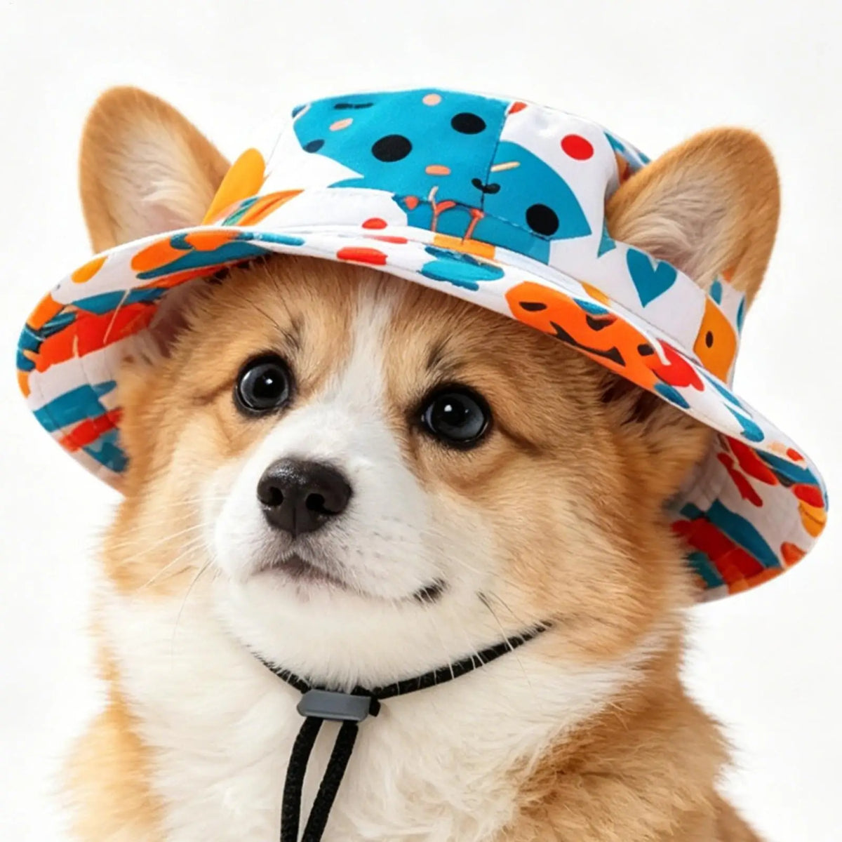 Adjustable Pet Sun Hat for Cats & Small Dogs | UV Brim
