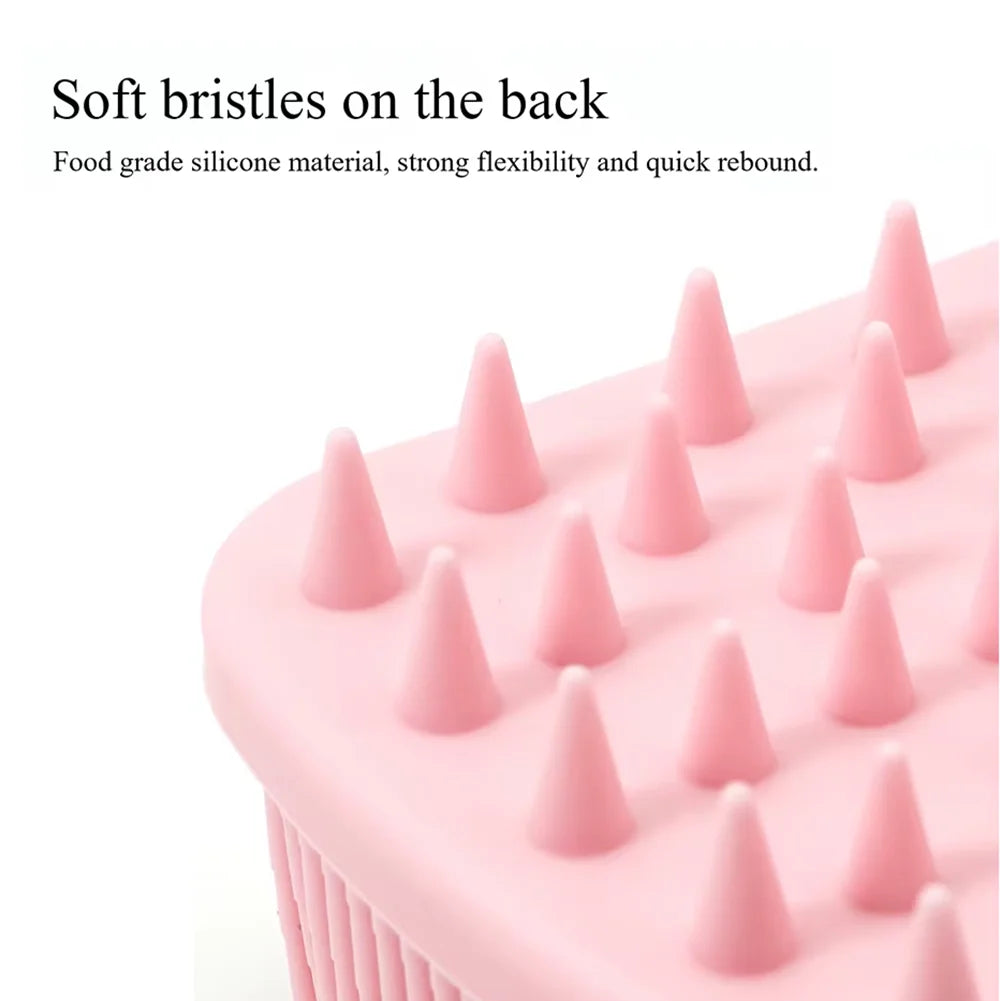 2-in-1 Silicone Shower Brush – Body Scrub & Scalp Massager