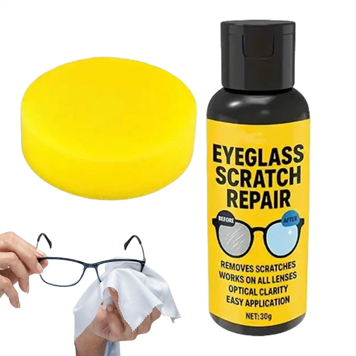 Sunglasses Cleaner Glasses Scratch Remover Polishing Eyeglass Lens