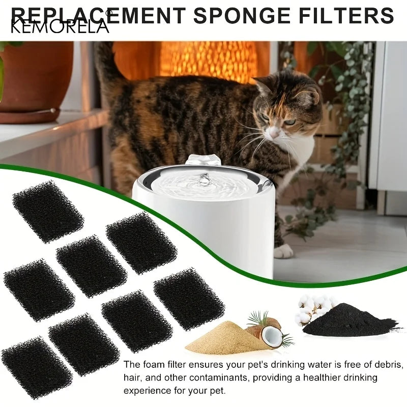 Kemorela Pet Fountain Foam Filter – Petkit Eversweet Compatible