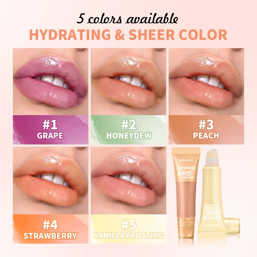 Hyaluronic Acid Lip Gloss – Sheer Strawberry Plumping Balm