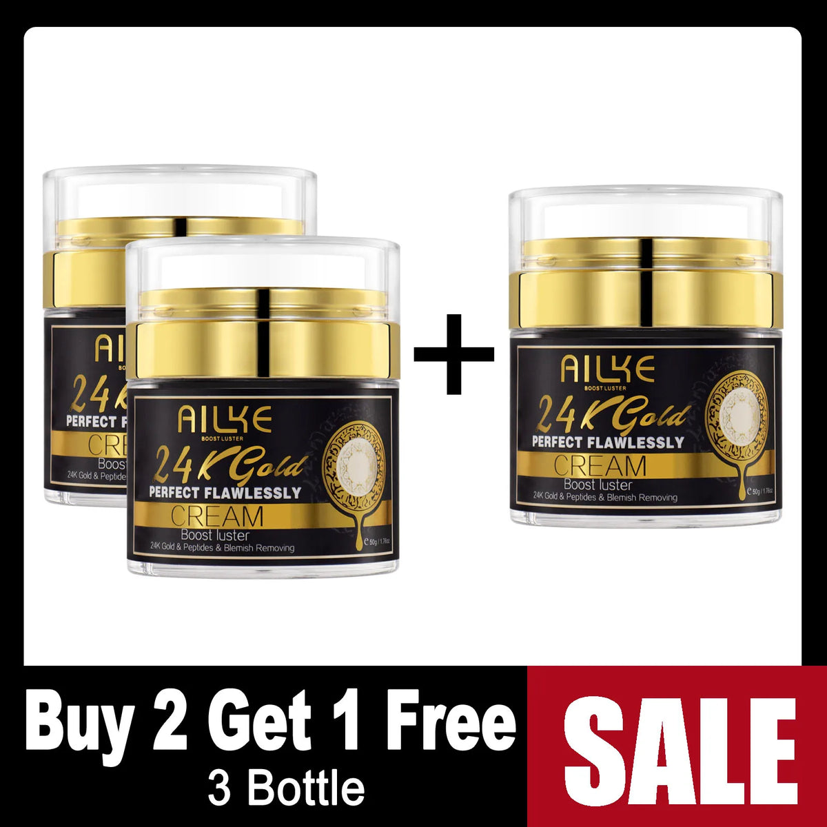 AILKE 24K Gold Skin Brightening Set | Turmeric, Glutathione & Vitamin C