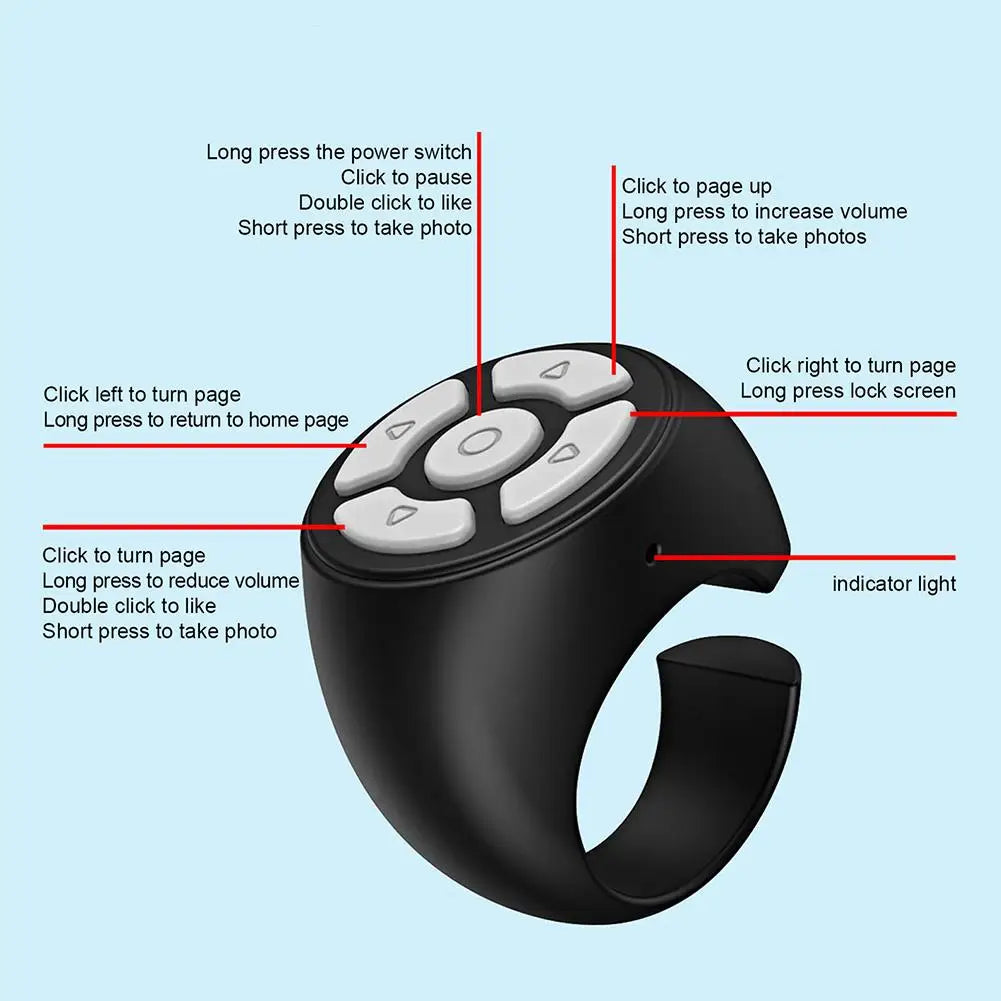 Bluetooth Remote Shutter & Scroll Controller – iOS & Android