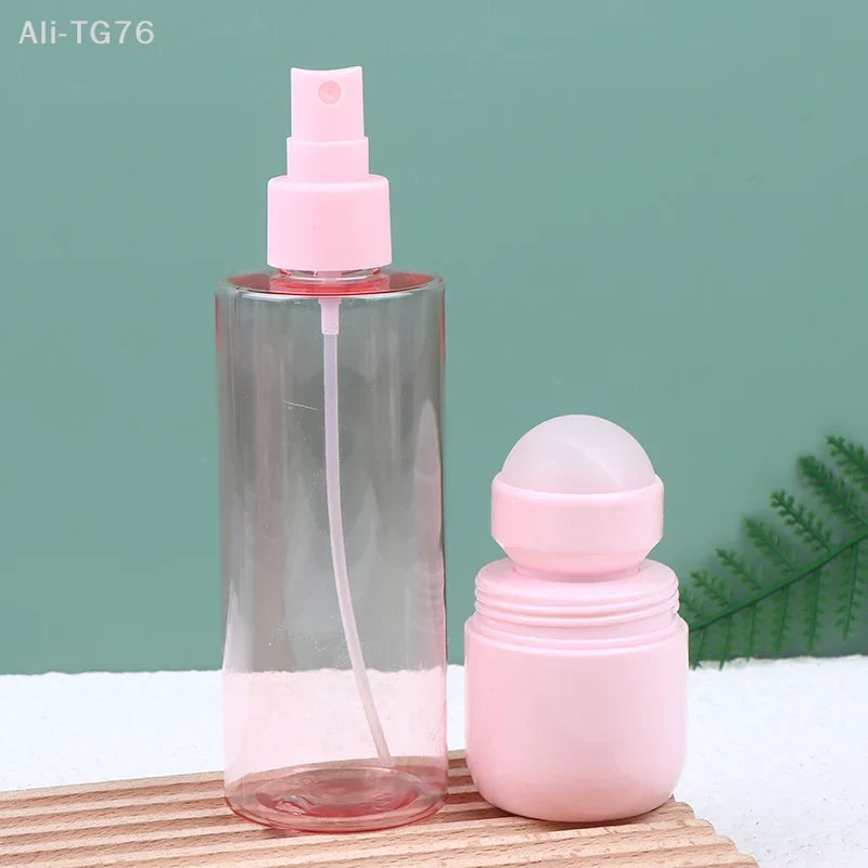 Pink Refillable Roll-On Bottle for Oils, Perfume & Skincare
