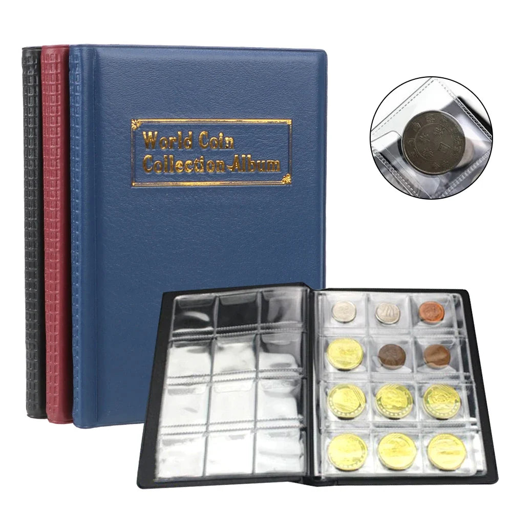120-Pocket Coin Collection Album – PVC Collector Book