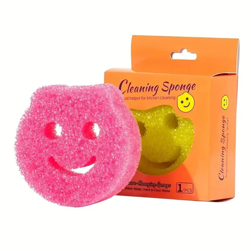 3-Piece Kitchen Magic Sponge Scrubbers – Heavy-Duty Pan Cleaner