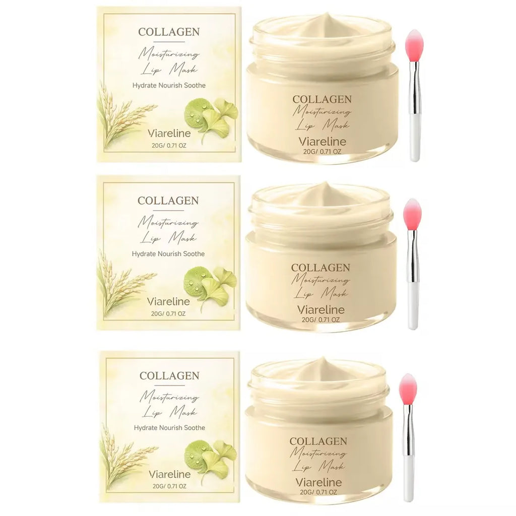 Viareline Collagen Hydrating Lip Mask + Applicator | 20g
