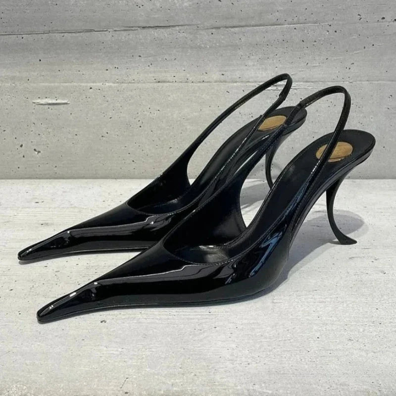 Women's Stiletto Slingback Heels – Pointed Toe Party Sandals