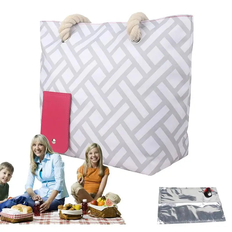 Wine Carrier Bag Travel Handle Insulated Splash-proof Preservation