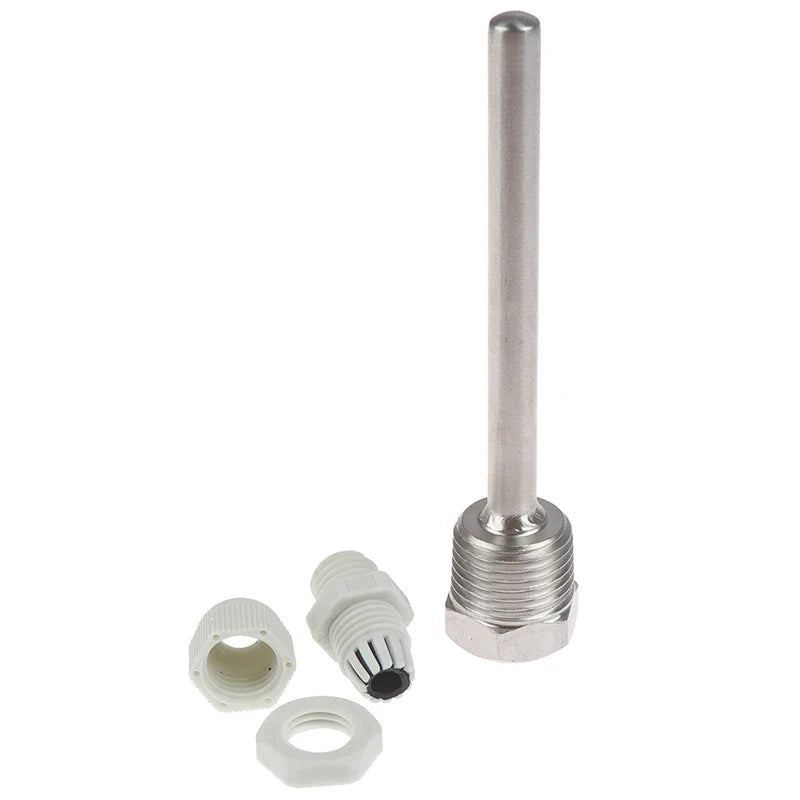 Stainless Steel Thermowell 1/2" NPT | 50–200mm Temperature Sensor