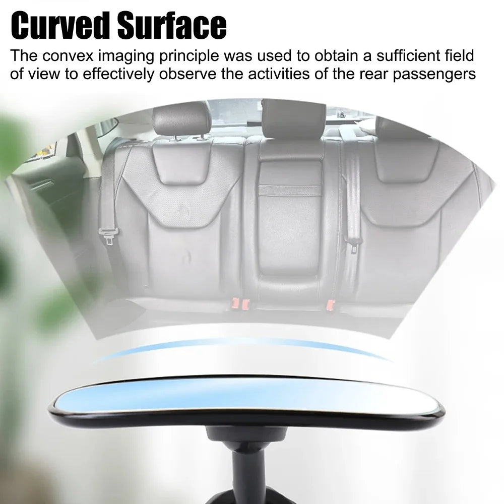 360° Rotatable Baby Car Mirror – Wide View Rear Seat Monitor