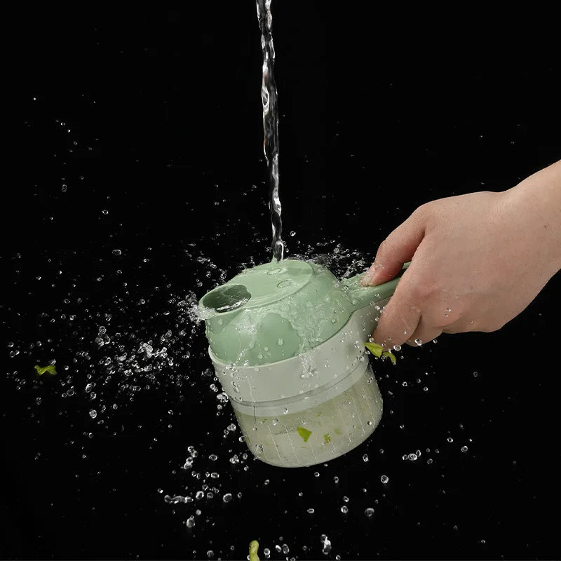 BALASHOV 4-in-1 Electric Food Chopper – Garlic Slicer & Grinder