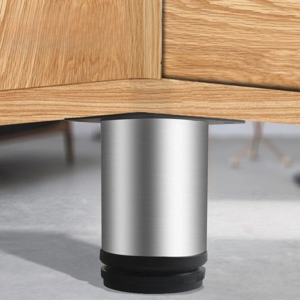Black Stainless Steel Adjustable Furniture Legs – Set of 4