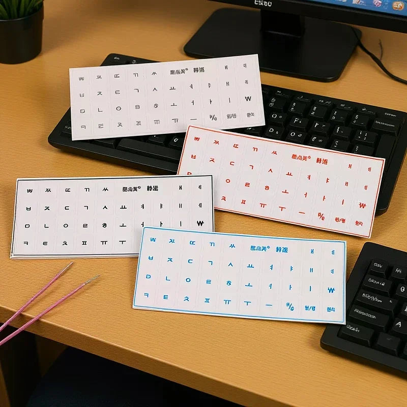 Korean Language Tear-off Film Keyboard Sticker Desktop Laptop Key
