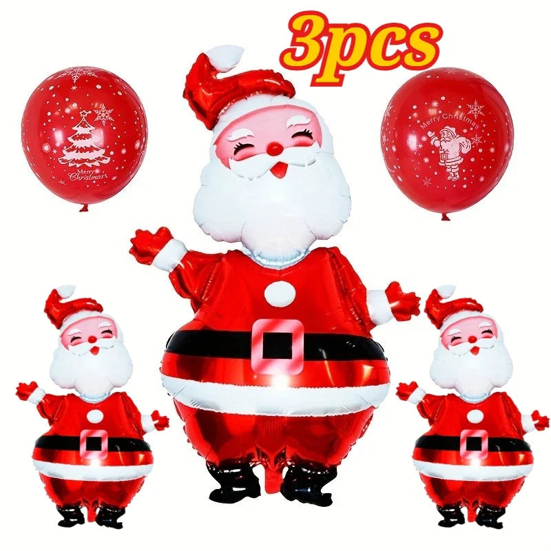 Merry Christmas Foil Balloon Navidad Home Decoration Santa Claus