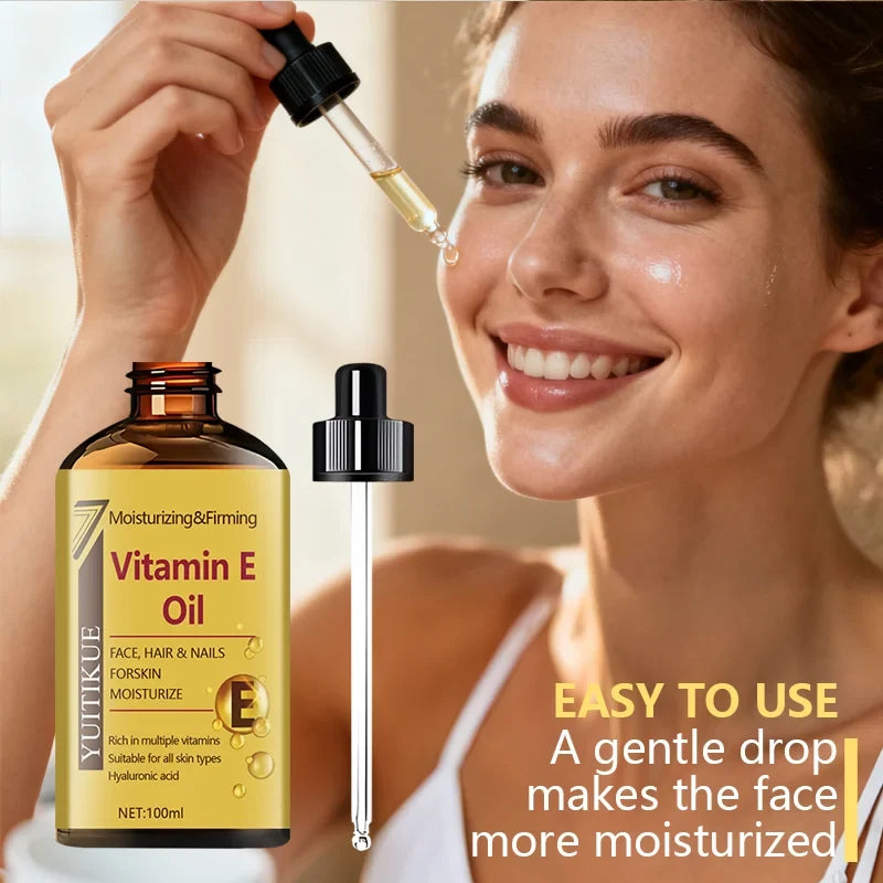 YUTIKUE Vitamin E Oil 100ml – Face, Hair & Nail Serum