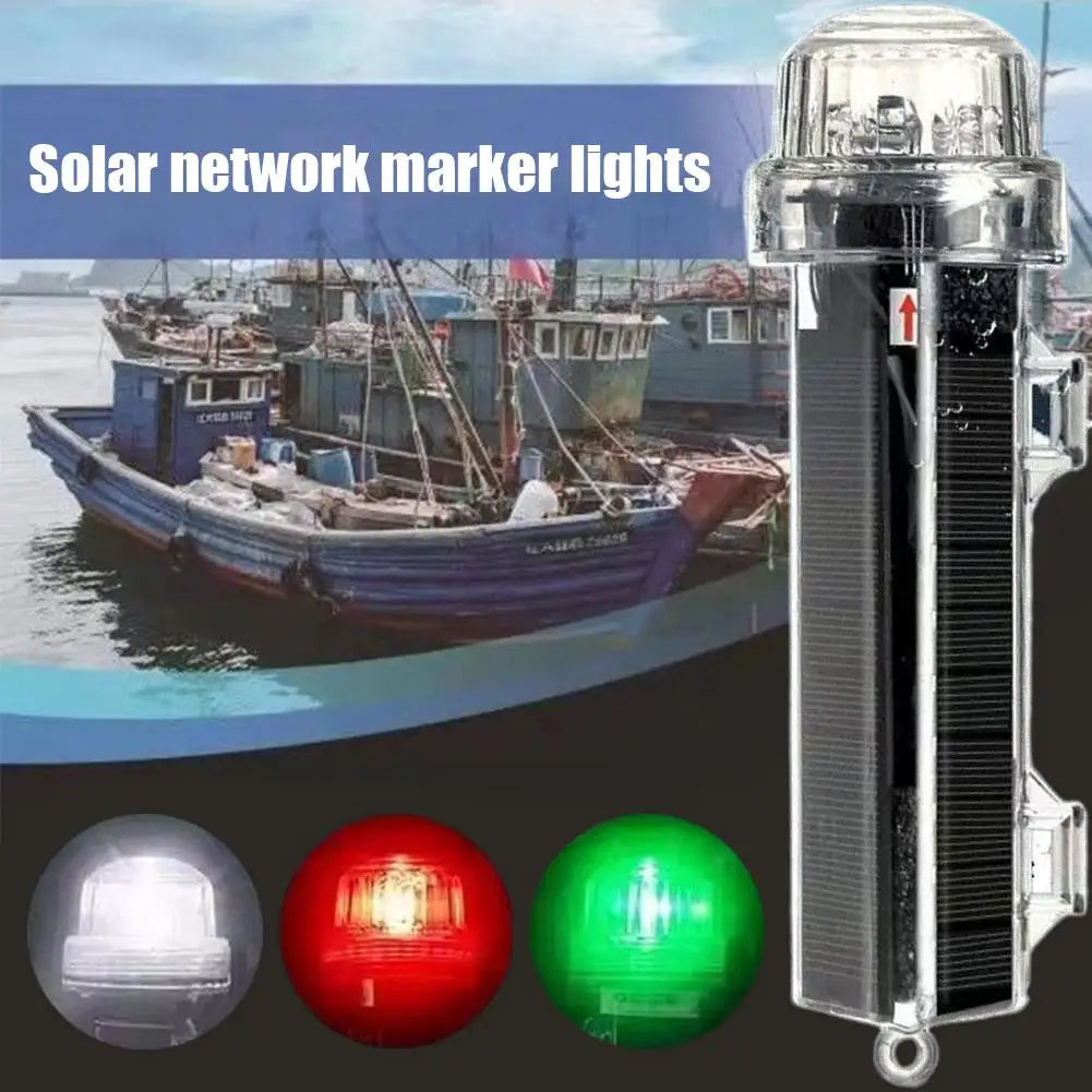 Solar Marine Signal Light – Waterproof Flashing LED Navigation