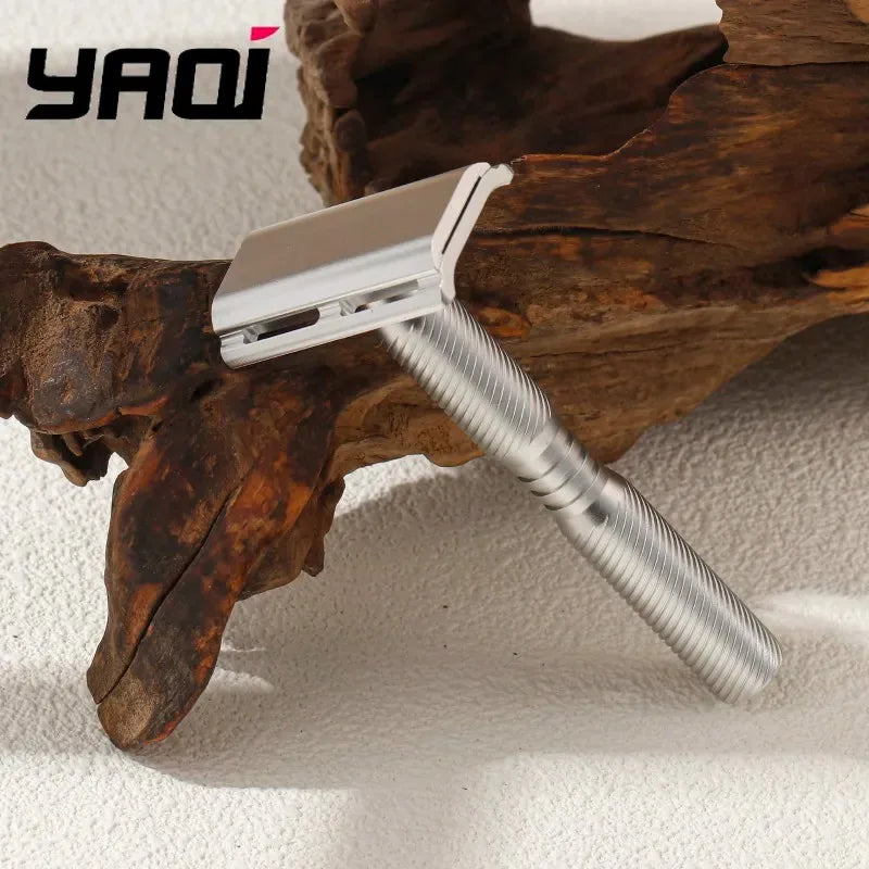 2026 Yaqi Beard Shaver Handle 316 Stainless Steel Men Safety Razor