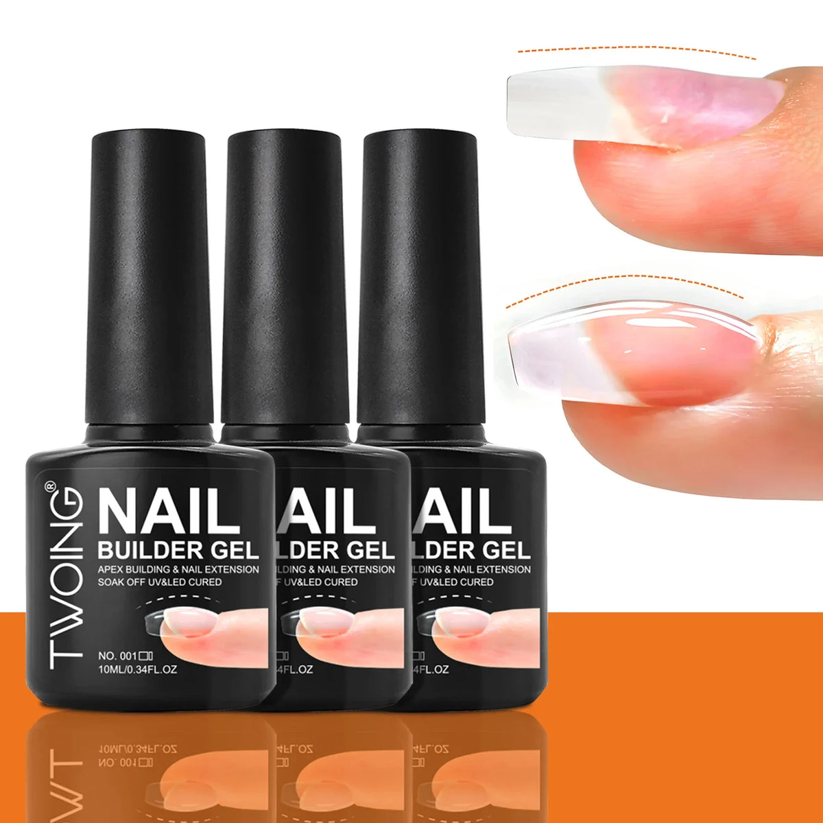 TWOING Professional Builder Gel UV Hard Nail Strengthen Quick