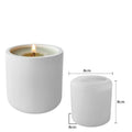 Candle Vessel Silicone Mold Cylindrical Ribbed Smooth Concrete Resin