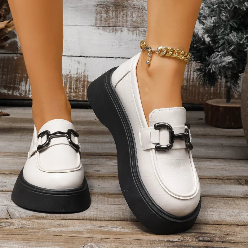 UXST Women's Round Toe Slip-On Loafers – Casual Flat Shoes