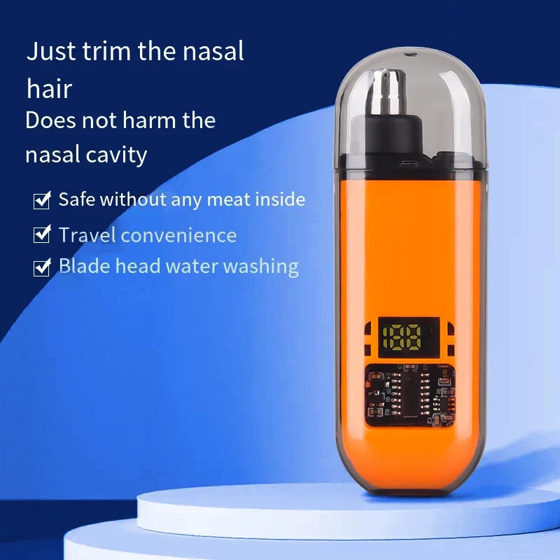 Rechargeable Nose & Ear Hair Trimmer for Men | USB Mini
