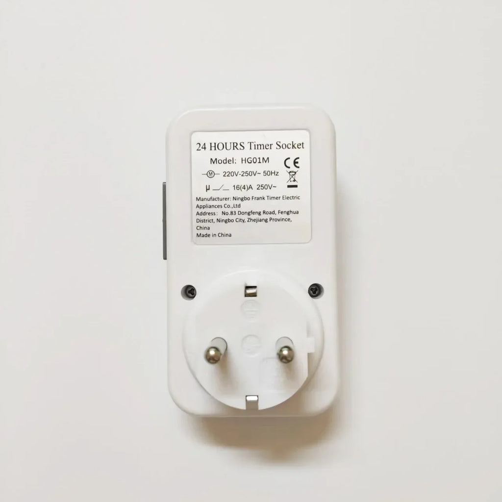 EU Plug 24-Hour Mechanical Timer Socket 16A 3680W Auto Switch