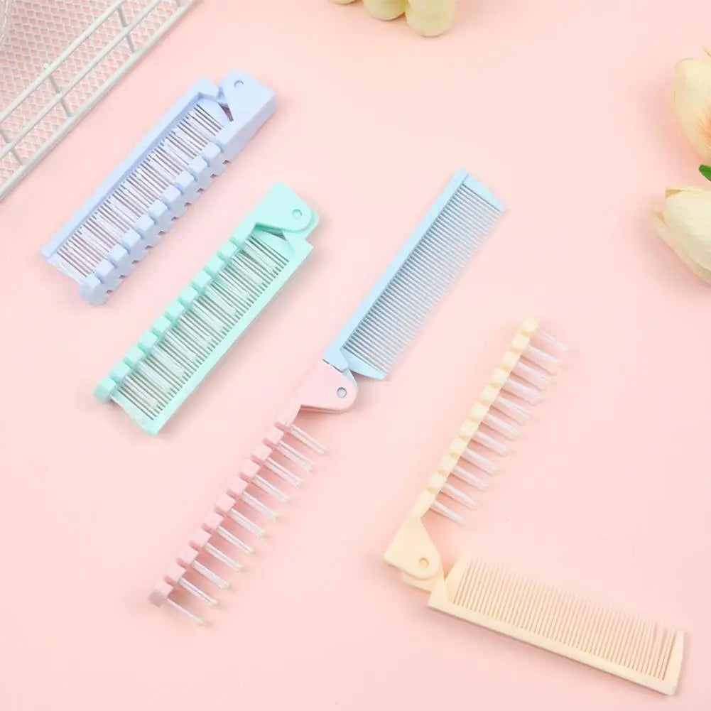 Portable Folding Hair Comb – Dual-Sided Travel Comb for Kids