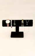 Black Velvet Coil T-shelf Bracelet Necklace Jewelry Display Organizer