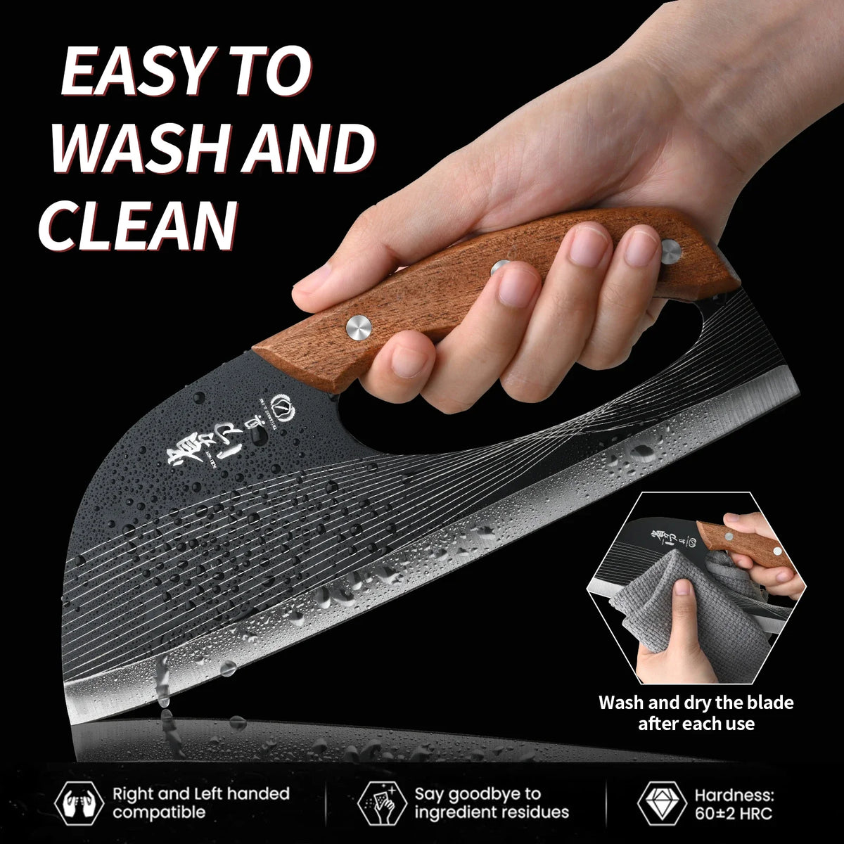 PLYS Chef's Knife – Sharp Stainless Steel Kitchen Knife