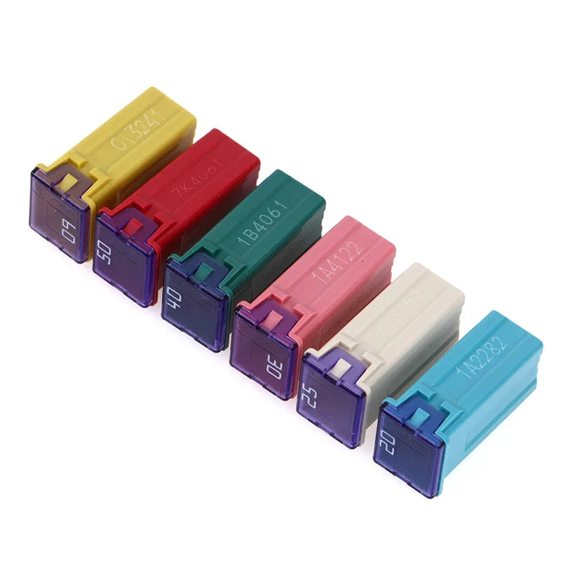 Mini Square Car Fuses 32V 20A–60A with Storage Box | HELTC
