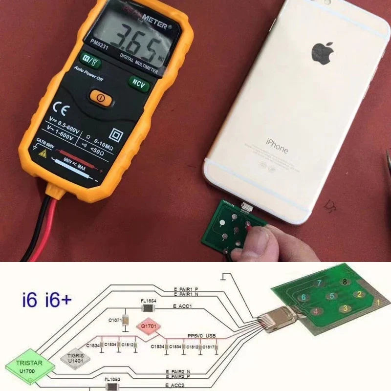 ZK30 Micro USB Dock Flex Test Board – Android & iPhone
