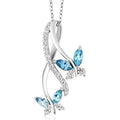 Huitan CZ Pendant Necklace – Bridal Wedding Jewelry for Women