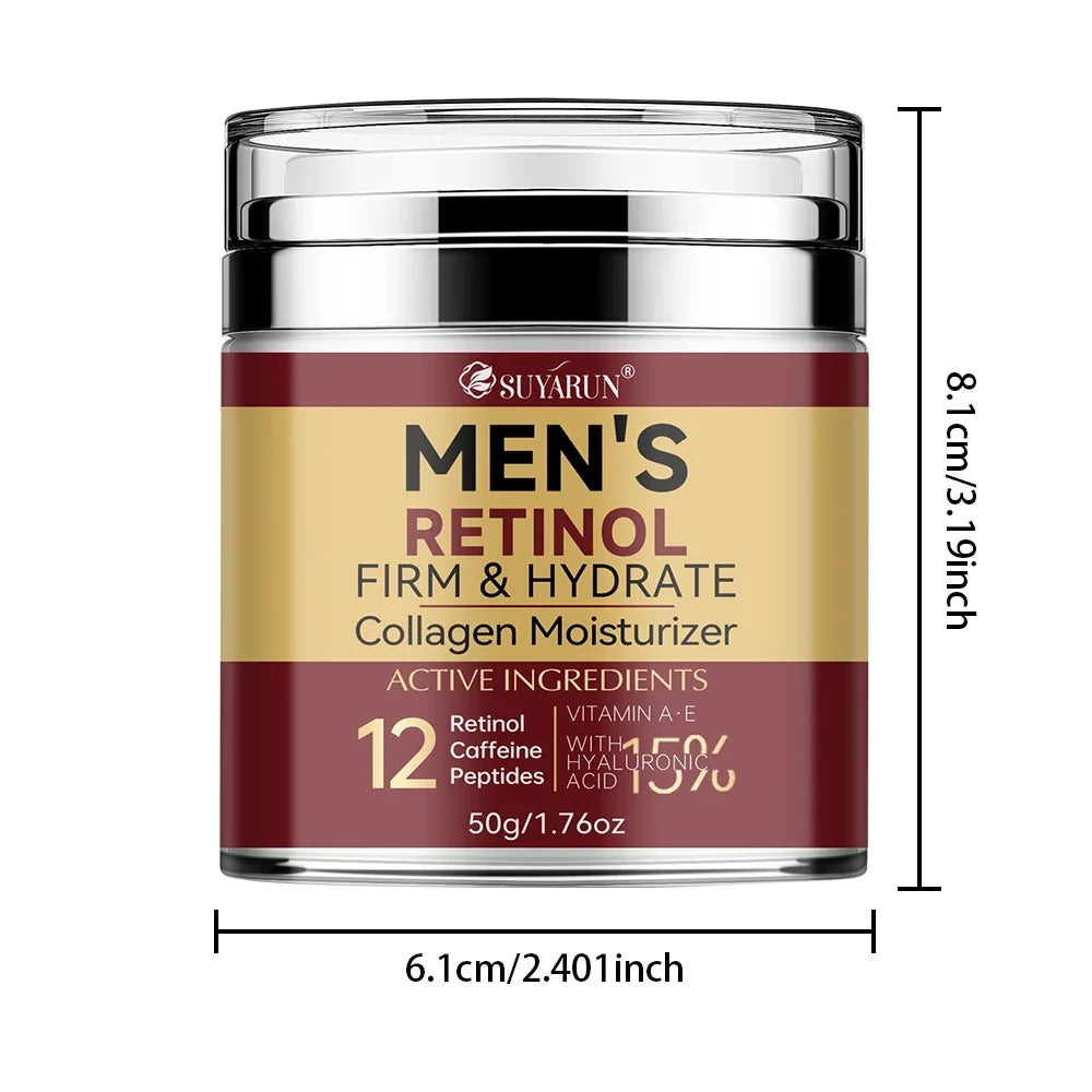 SUYARUN Collagen Retinol Men's Face Cream – Firming Moisturizer