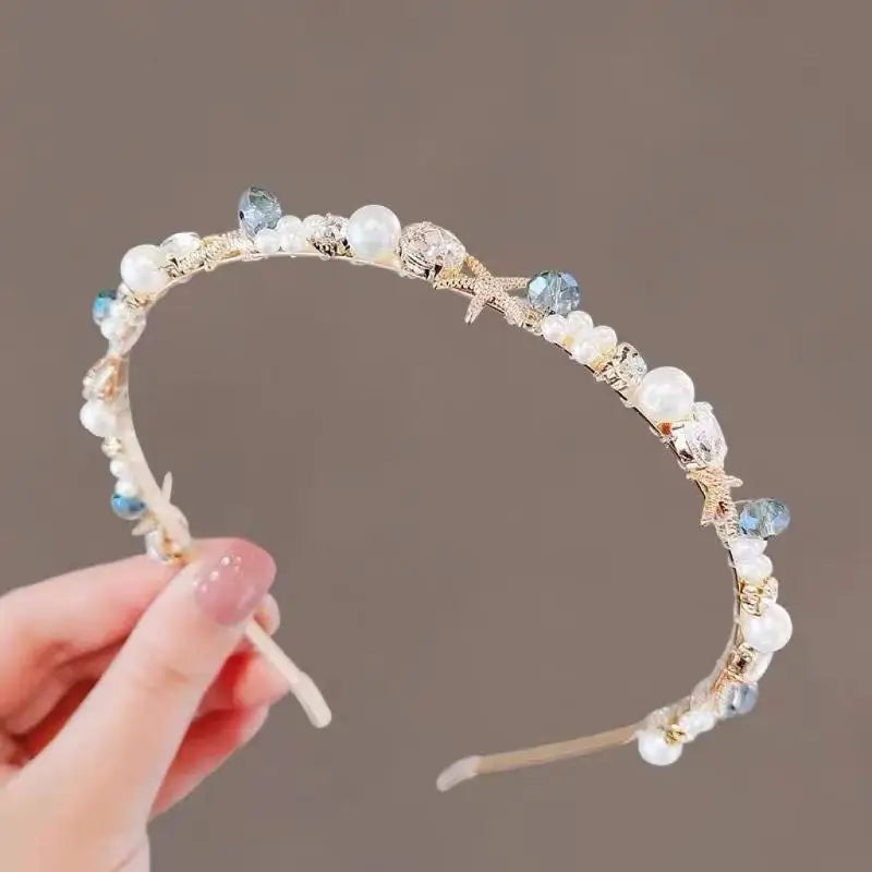 Starfish Shell Pearl Headband | Ocean Beach Hair Accessory