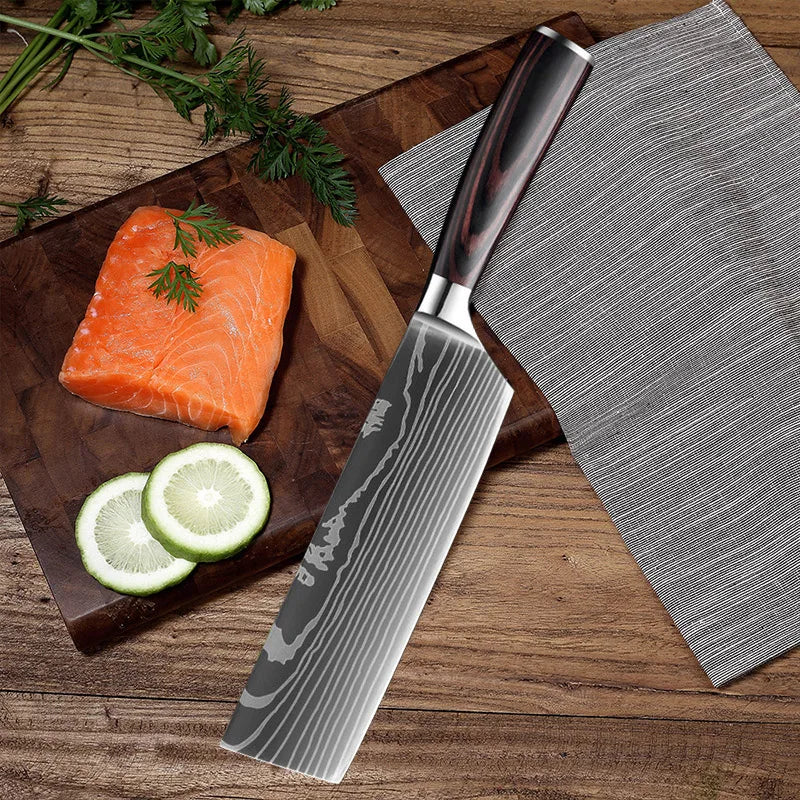 InLeung Damascus Chef Knife – Sharp Stainless Steel Kitchen Knife