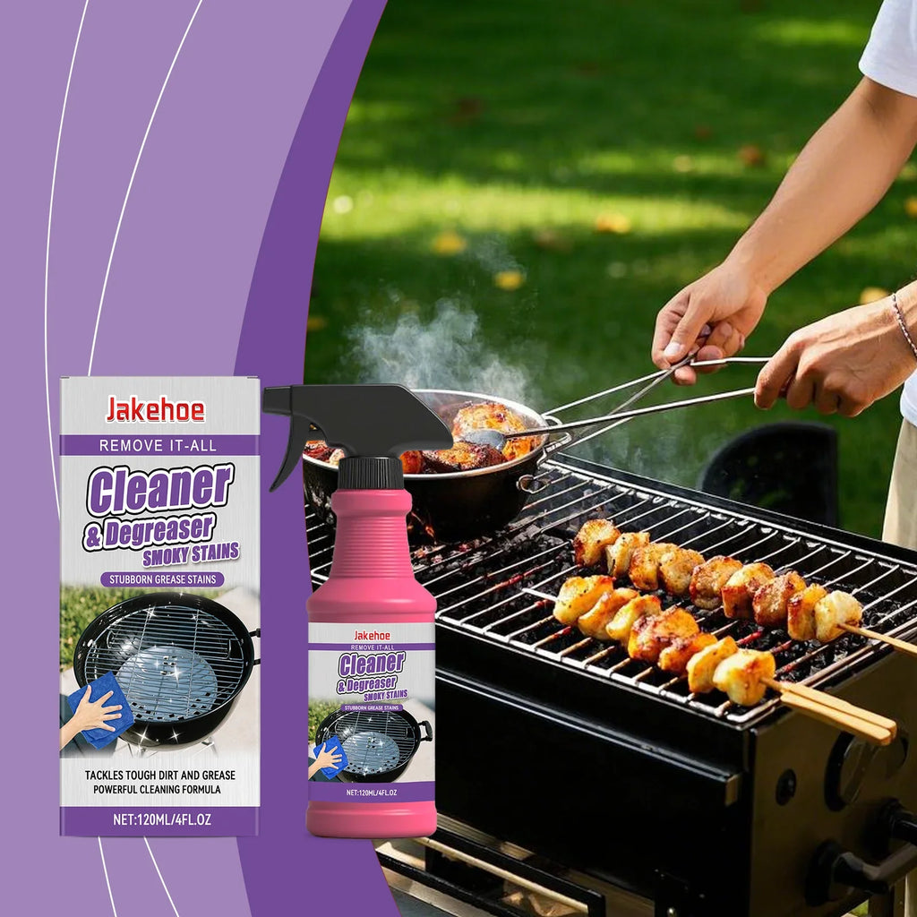 JAKEHOE BBQ Grill Degreaser Spray – Remove Burnt Grease Fast