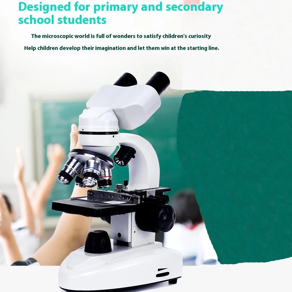 Binocular Biological Microscope 40X–640X | Teaching & Lab
