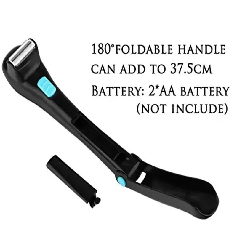 Long-Handle Double-Blade Back & Body Hair Trimmer Shaver