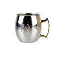 Stainless Steel Moscow Mule Beer Mugs Metal Copper Plated Hammered