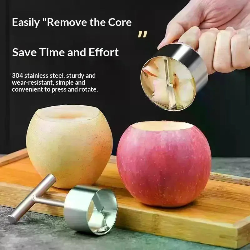 Stainless Steel Fruit Corer – Apple & Pear Core Remover