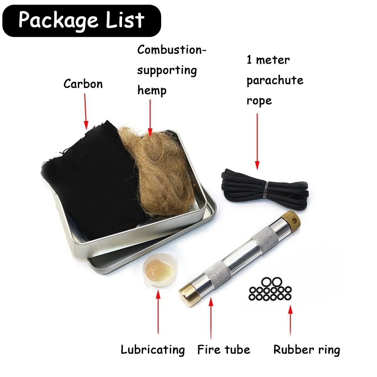 Brass Fire Piston Kit – Air Compression Fire Starter Tool