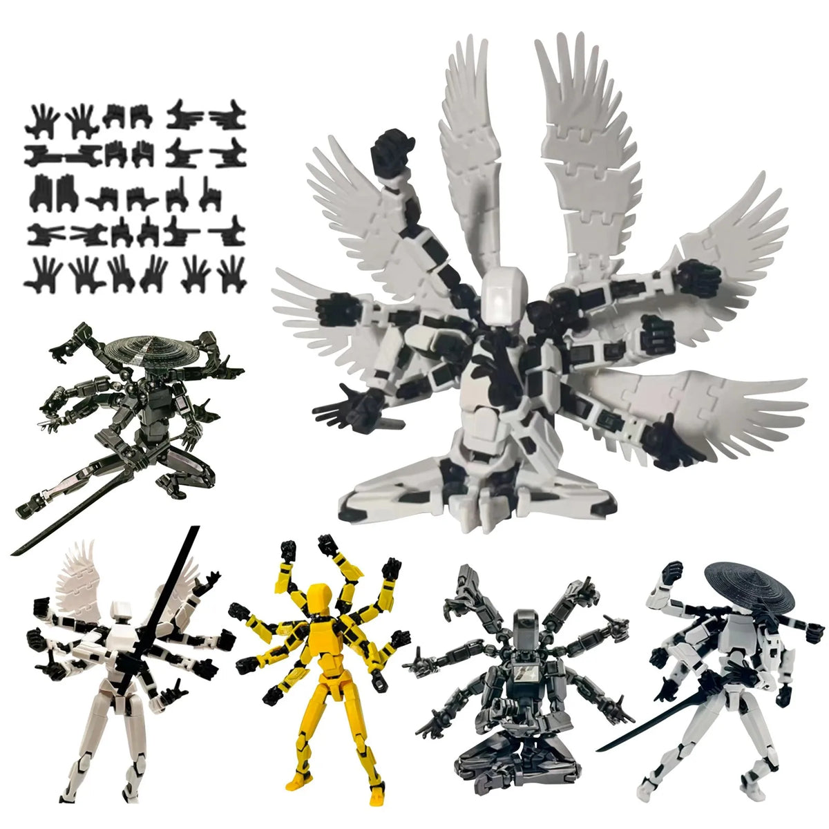 3D Printed Movable Robot Action Figure | Desktop Decoration