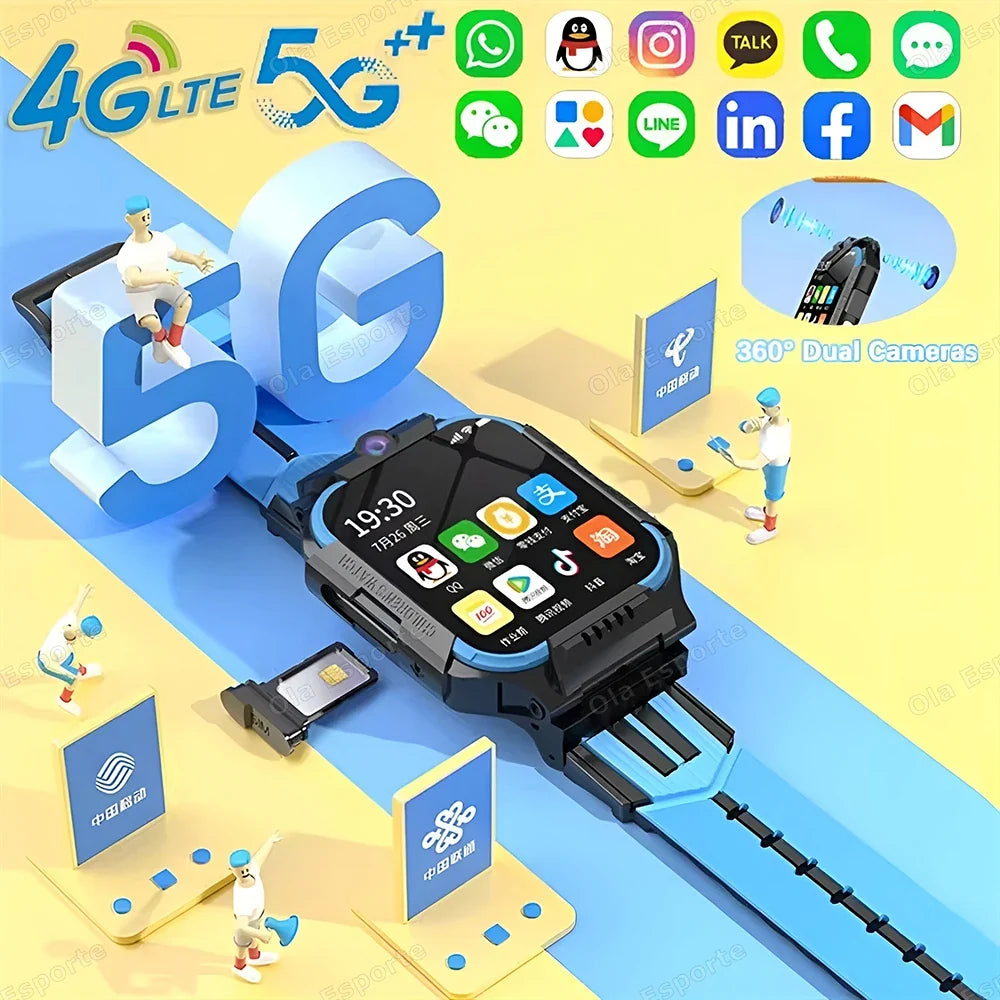 Kids 4G GPS Smart Watch | SOS Camera SIM Card Boys Girls