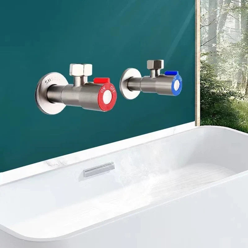 Stainless Steel Cold Inlet Valve Toilet Filling Angle Valves Sink