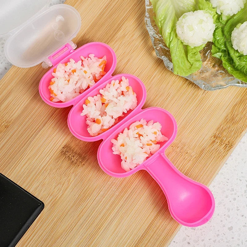 3-in-1 Rice Ball Shaker Mold – Onigiri & Sushi Maker