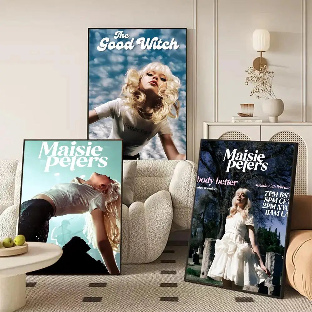 Maisie Peters Self-Adhesive Wall Poster | Modern Fan Art Décor