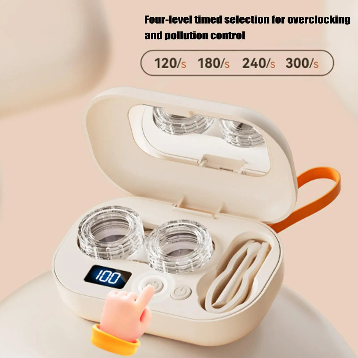 Ultrasonic Contact Lens Cleaner | Portable USB Rechargeable