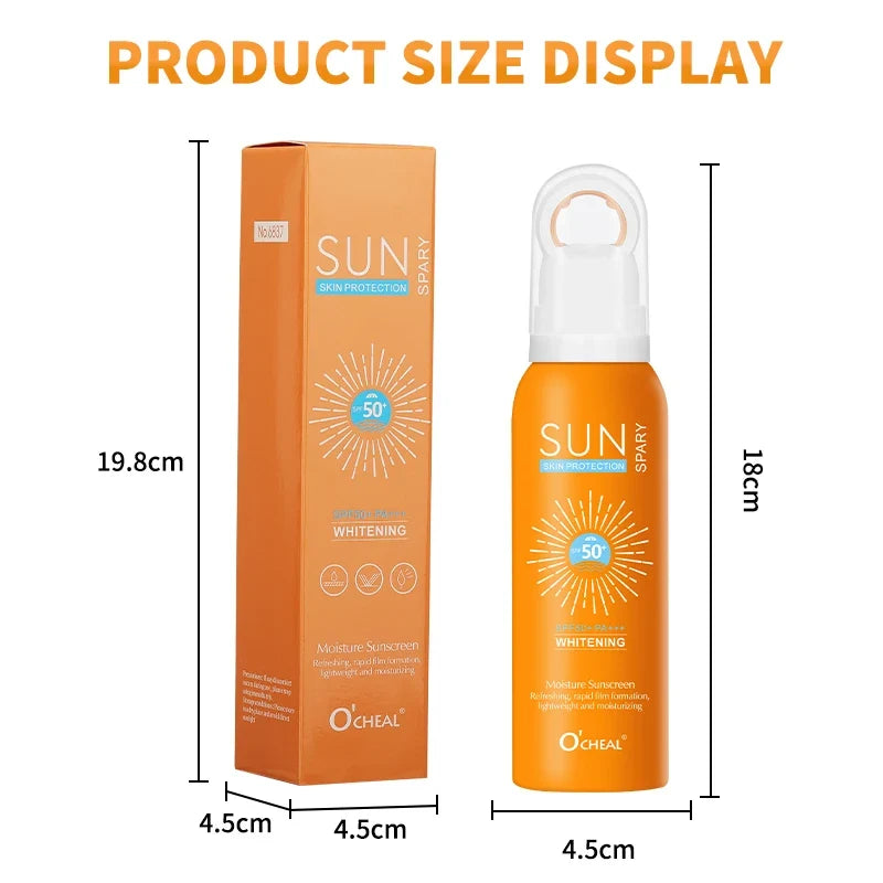 O'Cheal SPF 50+ Sunscreen Spray 150ml – Moisturising & Brightening